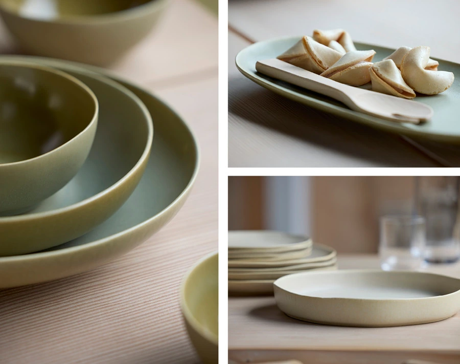 Shoku keramika — misky a talíře